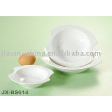 Recipiente de porcelana blanca JX-BS614